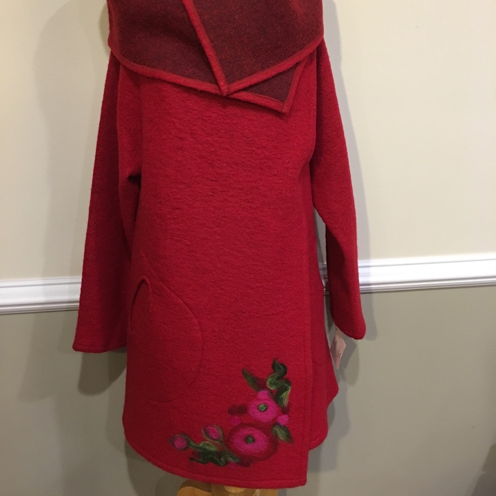 ❤️ Merino wool coat. Handmade in Poland 🇵🇱 - Picture 2 of 3